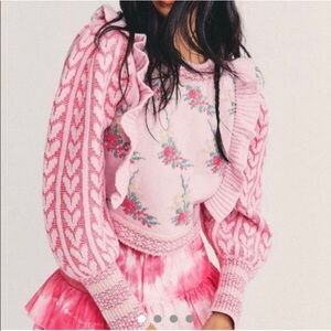 LoveShackFancy Warwick Pullover Sweater